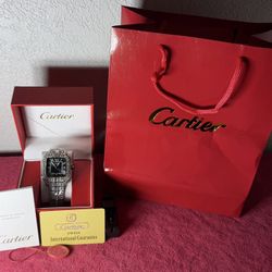 Black Dial Moissinte Watch