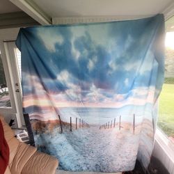 Beautiful.
Shower curtain scene of the ocean