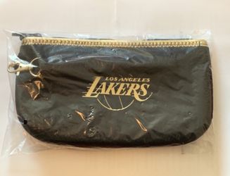 Lakers Wristlet with gold trim