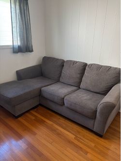 Grey Couch with Adjustable Chaise - $225 OBO