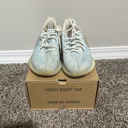 Adidas, Yeezy 350 Mono Ice, Light Blue, Size 9