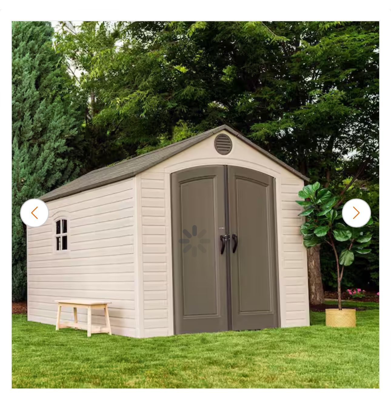 8 ft. x 12.5 ft. Resin Outdoor Storage Shed