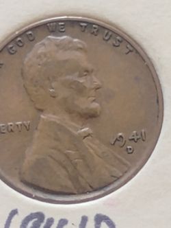 1941 Wheat Penny Error