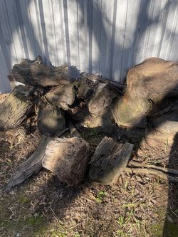 Firewood wood weathered old