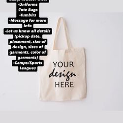 Print Shirts/Hoodies/Bags- $0