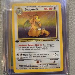 MP First Ed Dragonite Holo Fossil Pokémon TCG