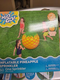 H20 Go! Inflatable Pineapple Sprinkler - by Bestway - 28" - 3 Sprayers