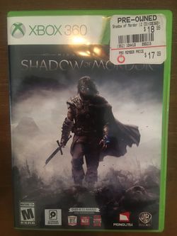 Xbox 360 shadow of Mordor