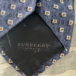 Authentic Burberry Tie  Navy Blue