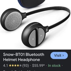 Helmet Headphone Bluetooth 