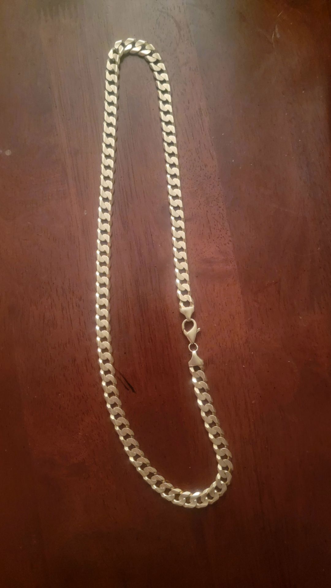 10kt Solid gold chain.