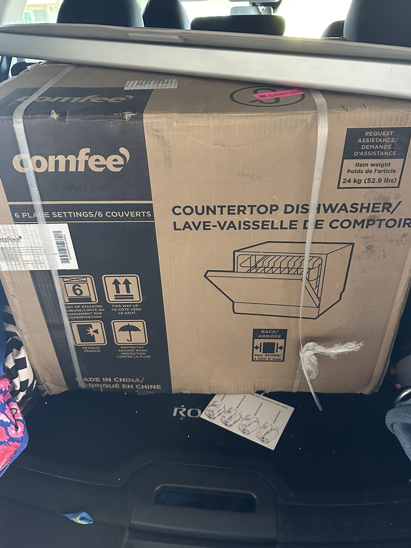Comfee 6 Place Portable Dishwasher