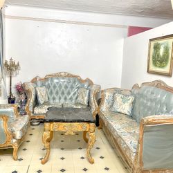 New Sofa Set With Plastic Cover 