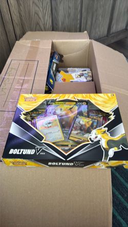 Pokémon- Boltund V Box-NEW/Factory Sealed. Evolving Skies/Brilliant Stars/Fusion