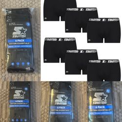 New Starter Men’s Trunks Breathable Cotton Underwear Boxers for Men, Black Size S, M, L, XL