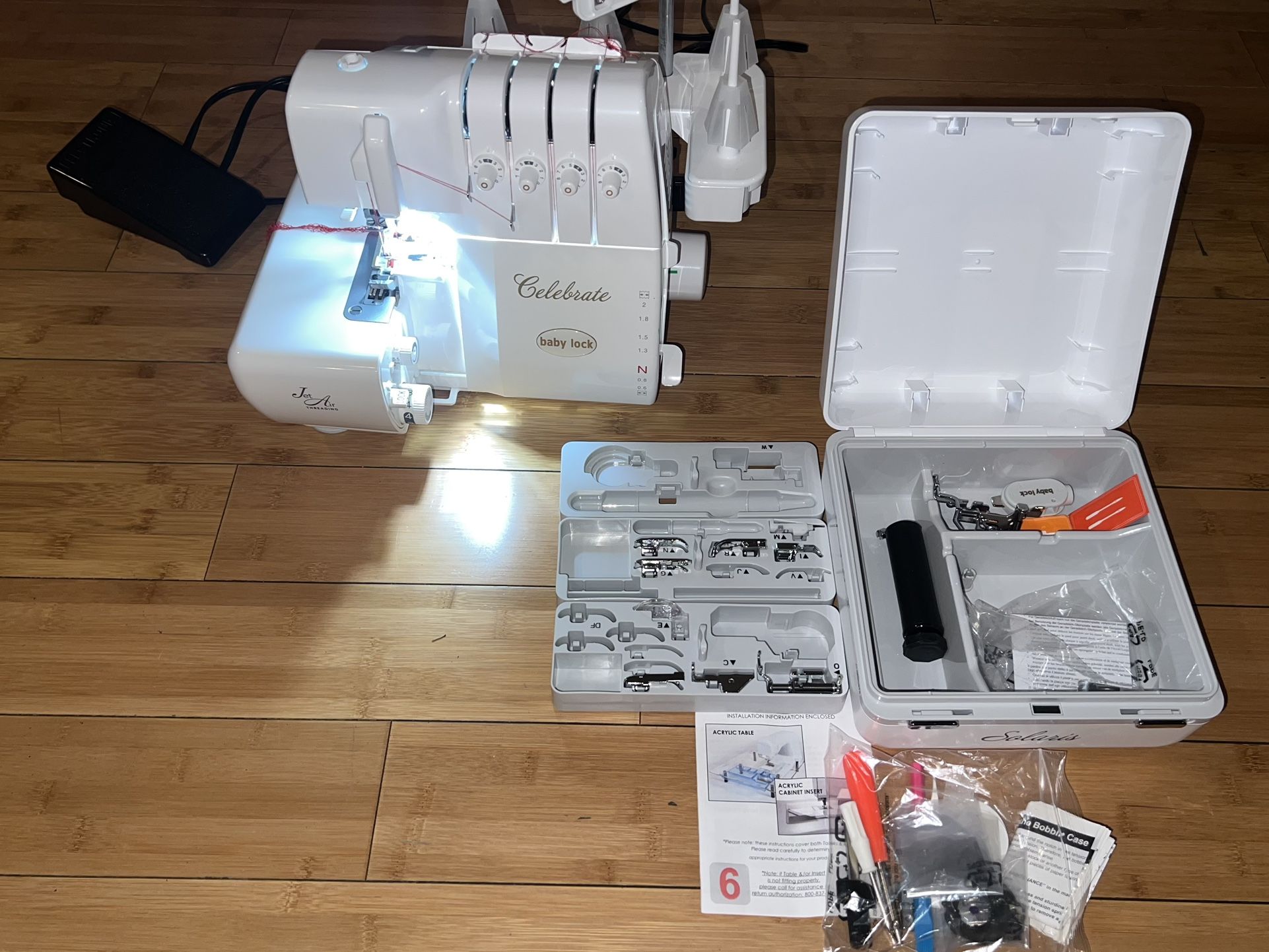 CELEBRATE BABY LOCK JET AIR THREADING SEWING MACHINE