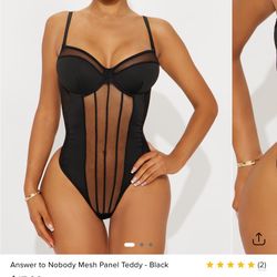 FASHION NOVA mesh bodysuit