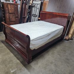 Queen bed and mattress