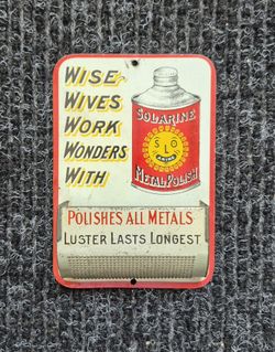 1920's Painted Tin Match Holder 