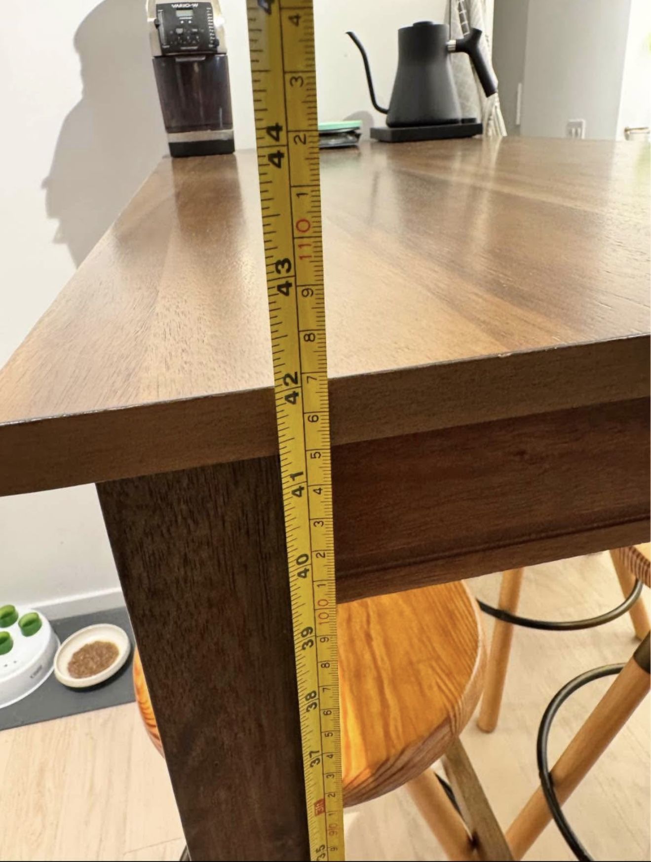 Solid Wood Height Table.