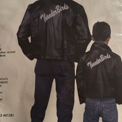 Halloween Costume Adult 50’s Thunderbirds Leather Jacket