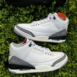 Size 9 - Jordan 3 Retro Mid White Cement Reimagined