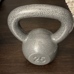 Cast iron kettle bell - 25 lbs