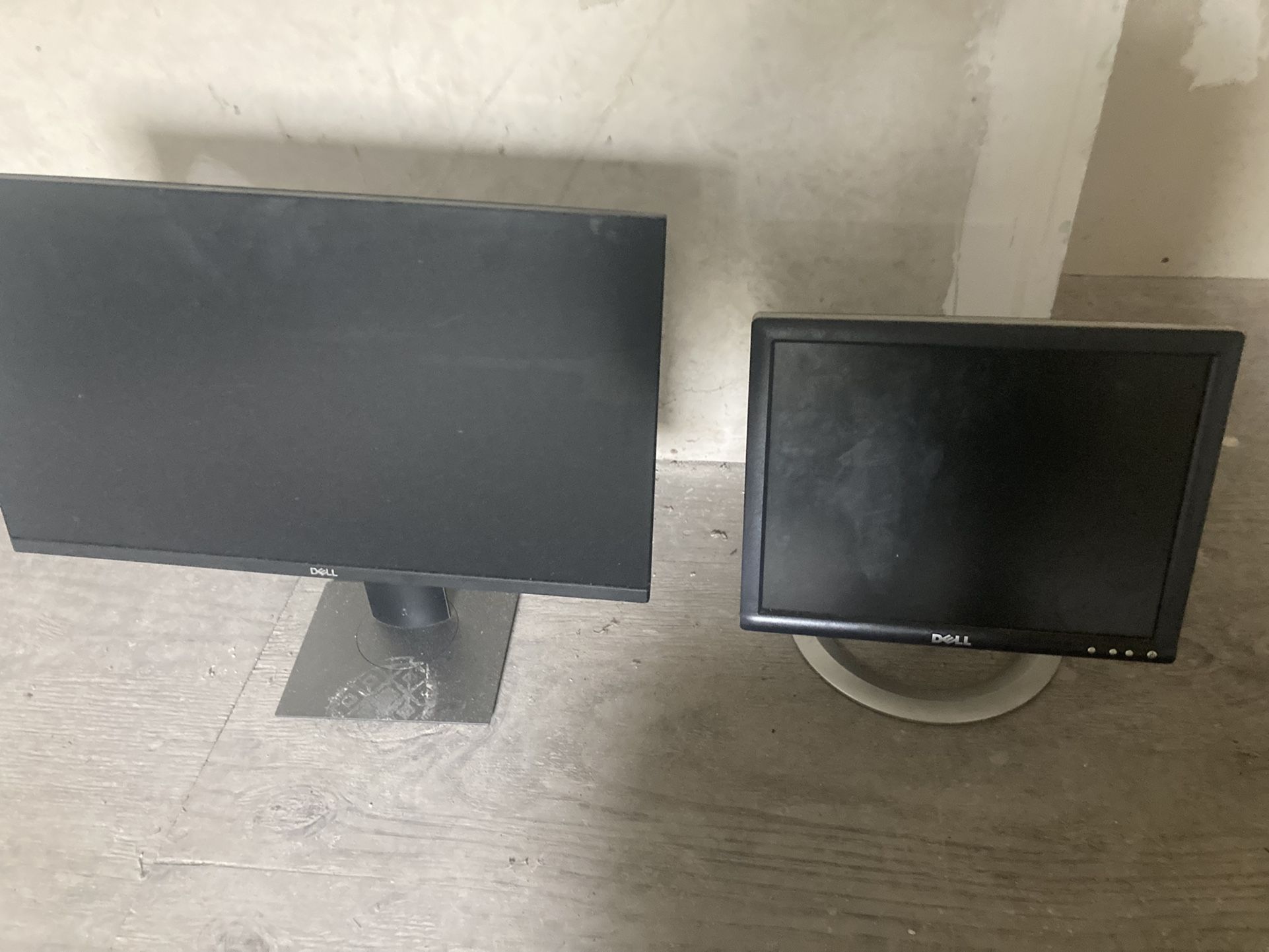 Medium and small dell computer monitors never used fairly brand new mint condition sold separately or together