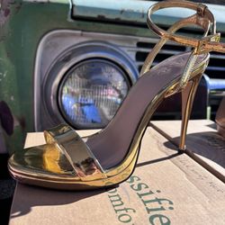 Gold heels 