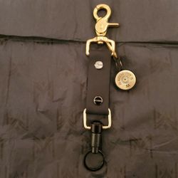 Leather Lanyard Keychain