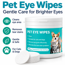 Pet Eye Wipes for Dogs & Cats – New