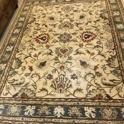 BuckHill Oriental Hand Tufted Wool Tan Room Area Rugs, $250