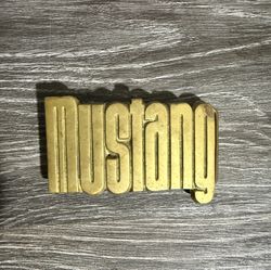 Mustang Ford Solid Brass 70s/80s Vintage Belt Buckle