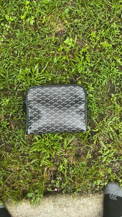 Goyard Black Coated Canvas Zip Pouch