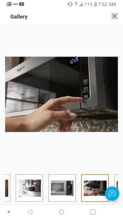 Whirlpool Low Profile Microwave Hood Combination Over-the-Range Microwave with Sensor Cooking (Fingerprint-Resistant Black Stainless Steel) WML75011HV