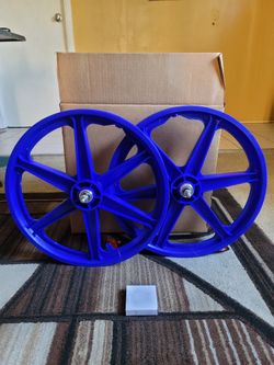 NEW Bicycle Bmx Mag Wheels 20" Blue