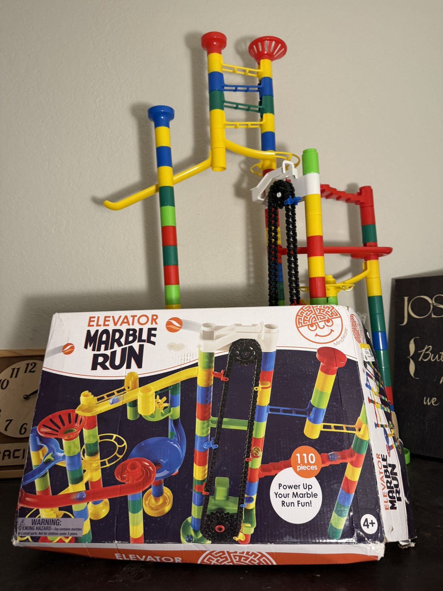 Marble Run With Working Elevator