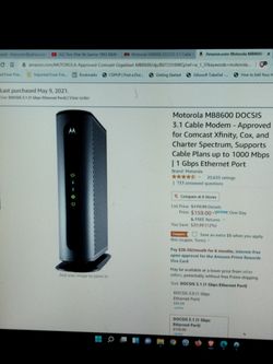 Motorola MB8600 DOSIS 3.1 Cable Modem