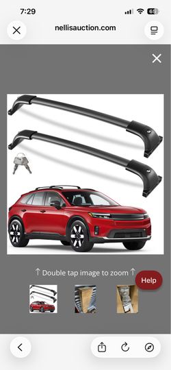 KINGGERI 300lbs Lockable Roof Rack Cross Bar Compatible With Honda Prologue Touring 2024 2025 2026 With Side Rail, Heavy Duty All Aluminum Crossbars R