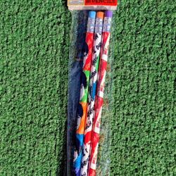 OPENED 1D One Direction Pop Music Cartoon & Picture 2013 Pencil 3pc Set Pack NOP