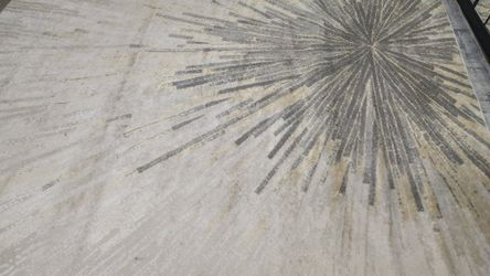 6x9 Cream, Gray Area Rug