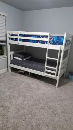 Twin size bunk beds