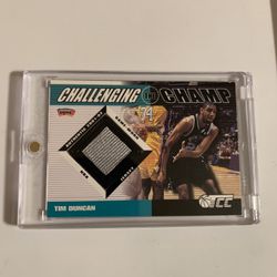 2001-02 Game Worn Jersey Tim Duncan  Spurs