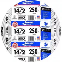 14/2 Romex Wire 250ft NM-B – Cheap Bulk Pricing