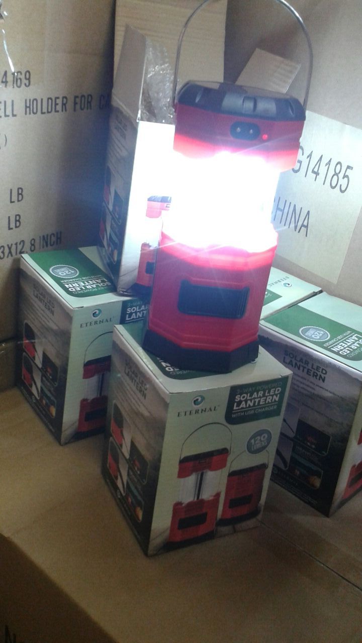 Solar Powered Lantern With USB Charger
