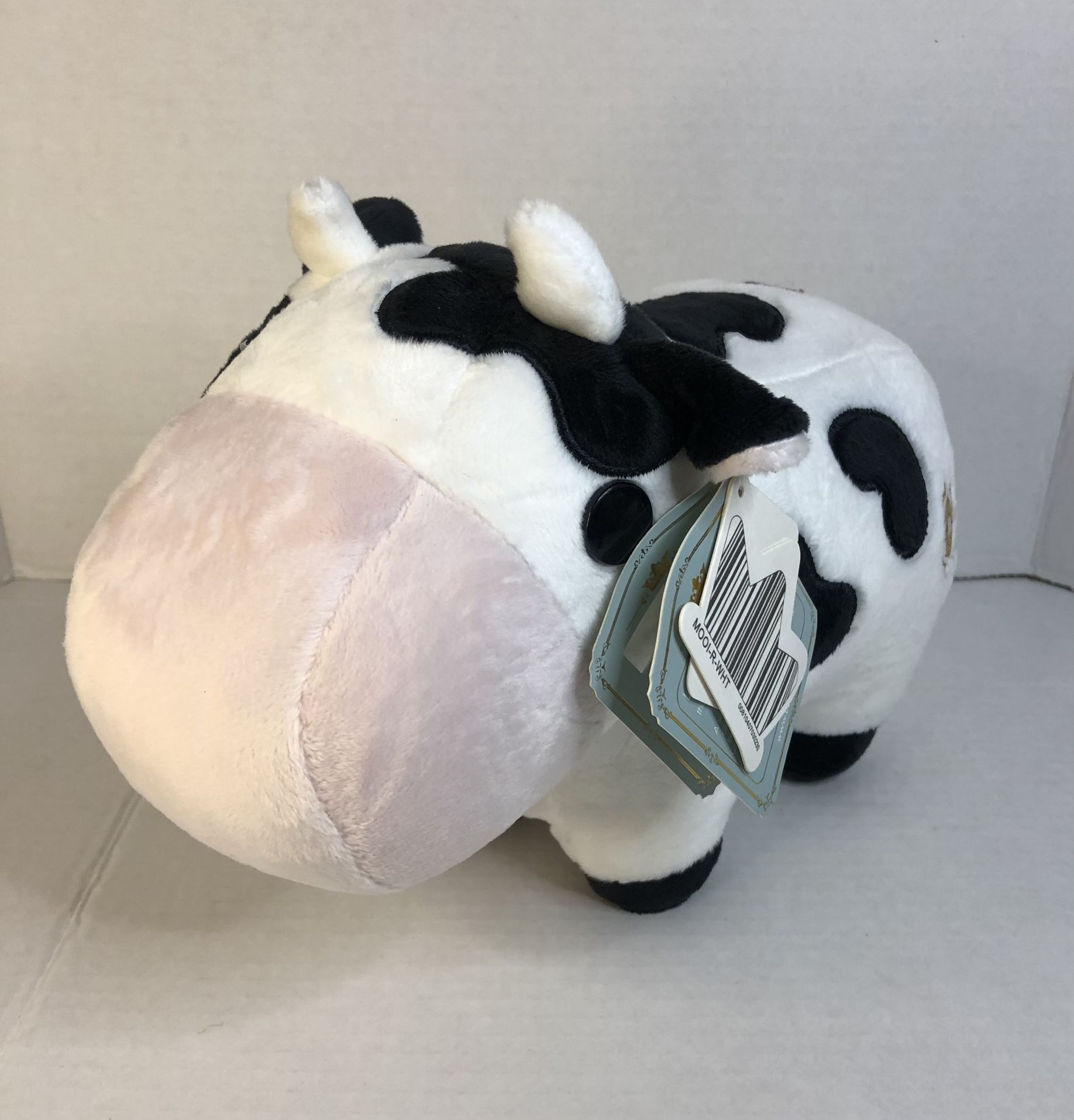 NWT-12” Bellzi "Mooi" Plush Stuffed Animal Black and White Cow