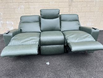 LAZYBOY REAL LEATHER POWER RECLINER
