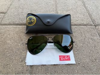 Ray-ban Folding Aviator Sunglasses Black Frame G-15 Green Lens RB3479