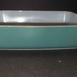 Vintage PYREX Seafoam Green 1953 HEINZ Promotional 1.5 Qt Casserole Dish / Refrigerator Dish