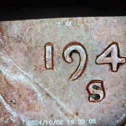 1941 S Lincoln Penny w/ Repunched Mint Mark
